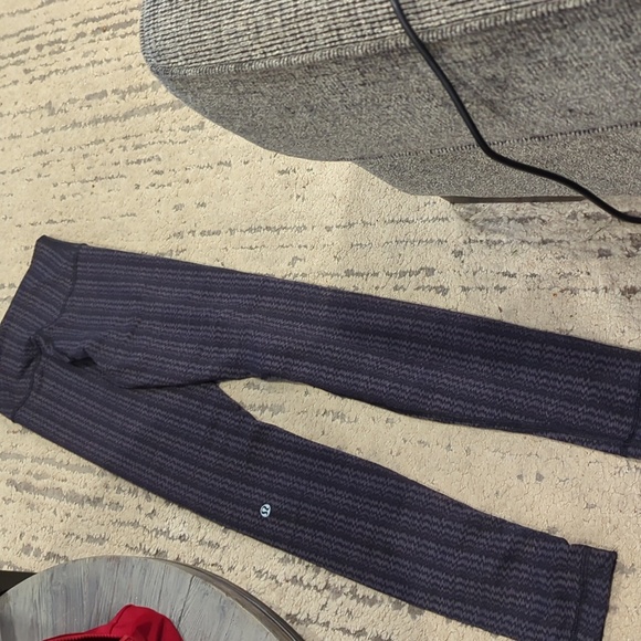 Lululemon Wunder Under Pant *High/Low Ziggy Wee September Black / Black - Picture 11 of 14